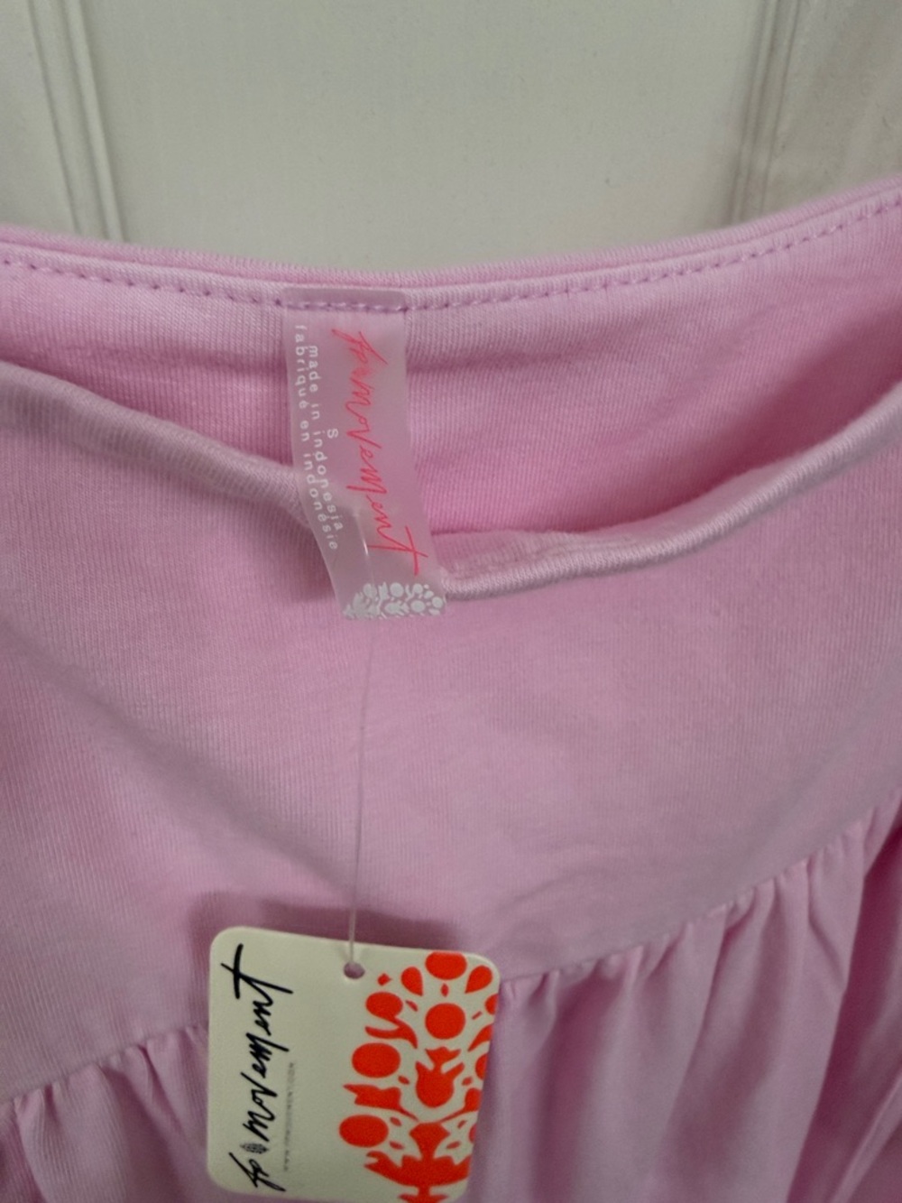 FP Movement Hot Shot Strappy Onesie in Powder Pink: S - Picture 6 of 7